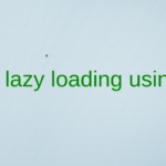 Image lazy loading using JS